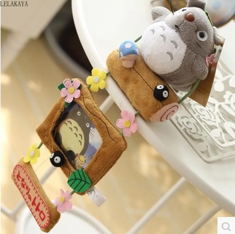 Creative Totoro Cartoon Plush Hanging Album Photo Frame Cloth Stuffed Animals Toys Home Furnishing Decoration Ornaments - Ghibli Plush
