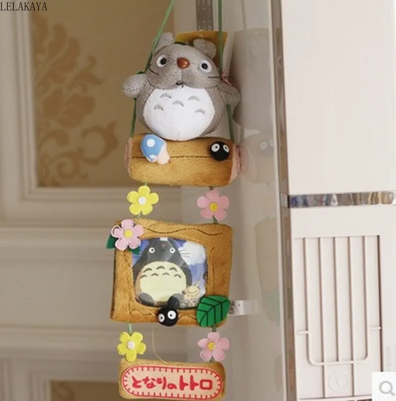Creative Totoro Cartoon Plush Hanging Album Photo Frame Cloth Stuffed Animals Toys Home Furnishing Decoration Ornaments - Ghibli Plush