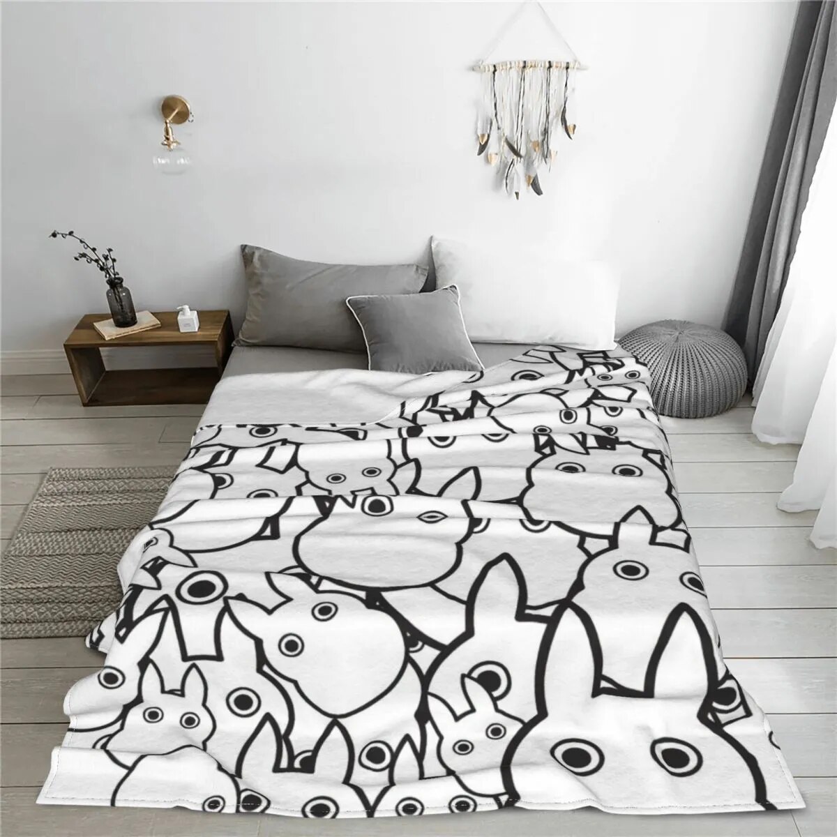 Cute Totoro Studio Ghibli Coral Fleece Plush Throw Blankets Miyazaki Hayao Anime Blanket for Home Couch 1 - Ghibli Plush
