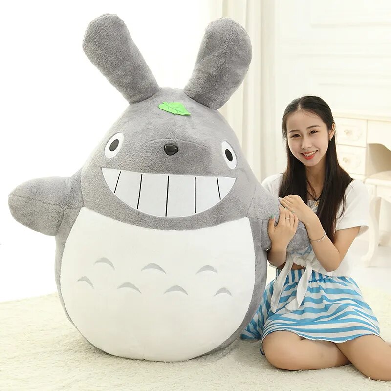 Spirited Away Cartoon Chinchilla Doll My Neighbor Totoro Plush Toy Pillow Soft Cloth Doll Bed Large 1 - Ghibli Plush