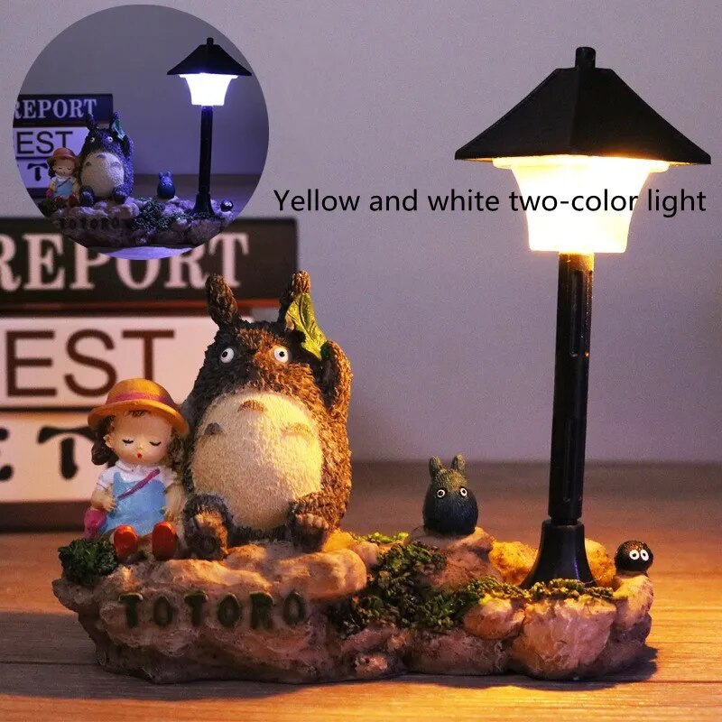 Studio Spirited Away My Neighbor Totoro Figures Model Toy LED Night Light Miyazaki Hayao No Face - Ghibli Plush